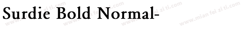 Surdie Bold Normal字体转换